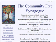 Tablet Screenshot of fortmyerssynagogue.com
